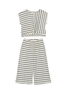 Mayoral USA Girl Striped T-Shirt and Pants Set