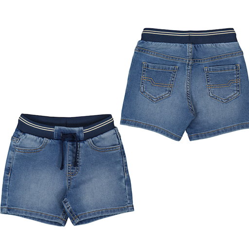 Mayoral USA Baby Denim Shorts with Elastic Waistband