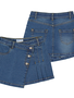 Mayoral USA Denim Skirt with Pleat Detail