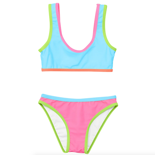 Candy Colorblock Crop Bikini