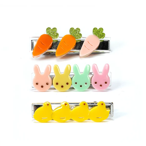 Lilies & Roses Bunnies Carrots and Chicks Hair Clips