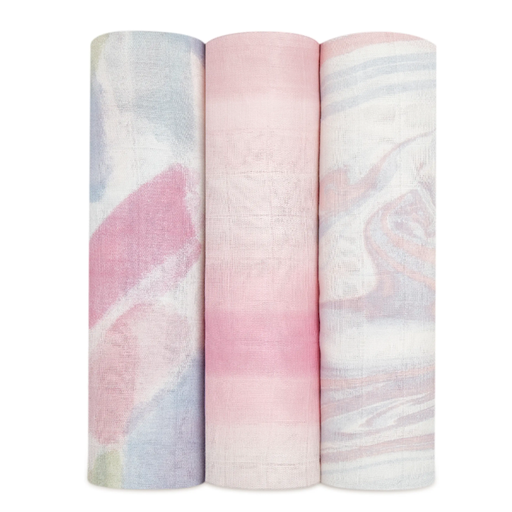 Aden + Anais Silky Soft Swaddles  in Florentine - 3 pack
