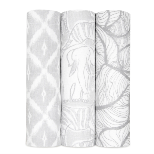 Aden + Anais Silky Soft Swaddles  in Culture Club - 3 pack
