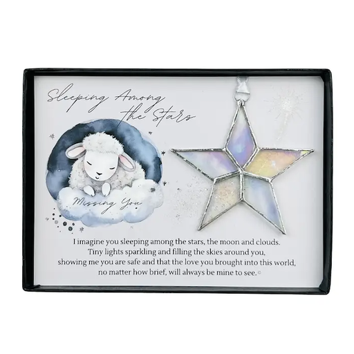 The Grandparent Gift Company Infant Memorial Handmade Glass Star