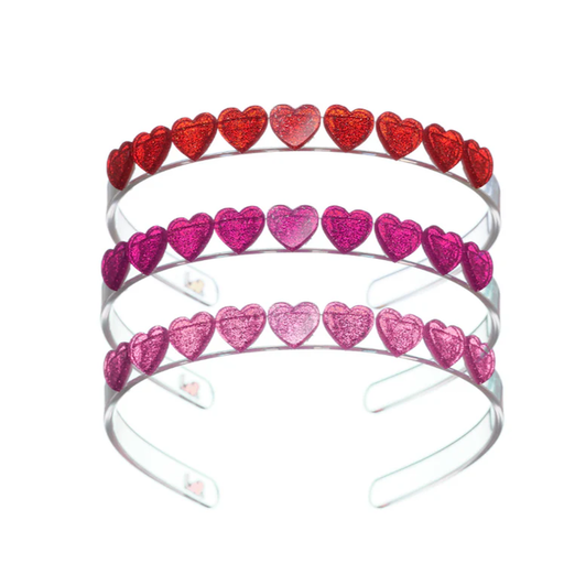 Lilies & Roses Hearts Glitter Headbands