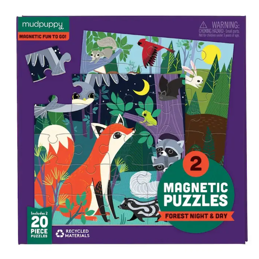 Chronicle Books Magnet Puzzle Forest Night & Day
