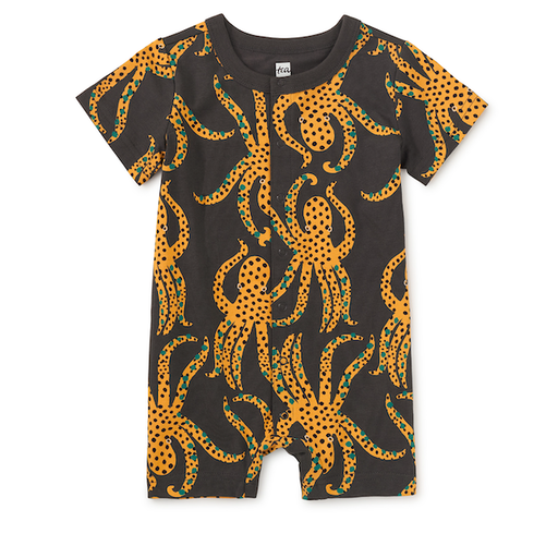 Tea Button-Up Baby Romper