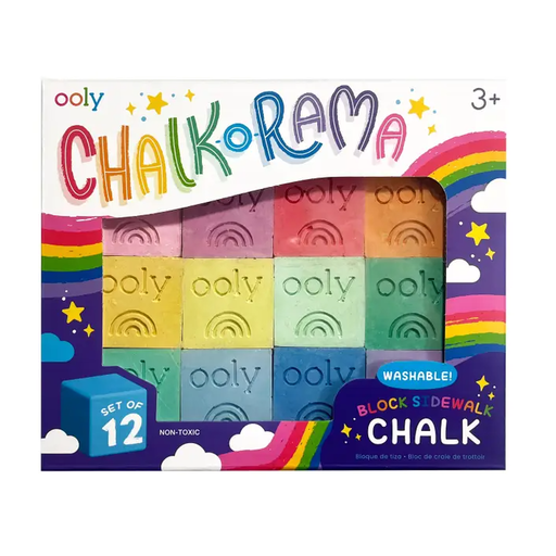 Only Chalk-O-Rama Block Sidewalk Chalk - Set of 12