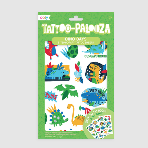 Only Tattoo Palooza Temporary Tattoo: Dino Days
