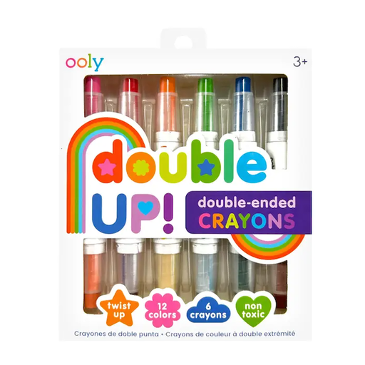 Only Double Up! Double-Ended Crayons (Set of 6 / 12 Colors)