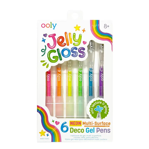 Only Jelly Gloss Neon Multi-Surface Deco Gel Pens - Set of 6