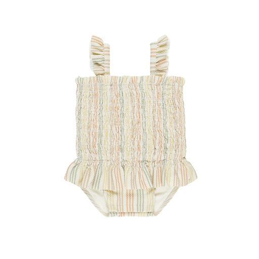 Quincy Mae Smocked One-Piece Swimsuit