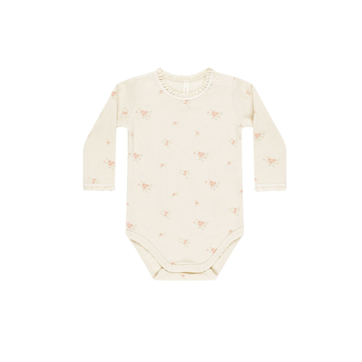 Quincy Mae Waffle Long Sleeve Bodysuit