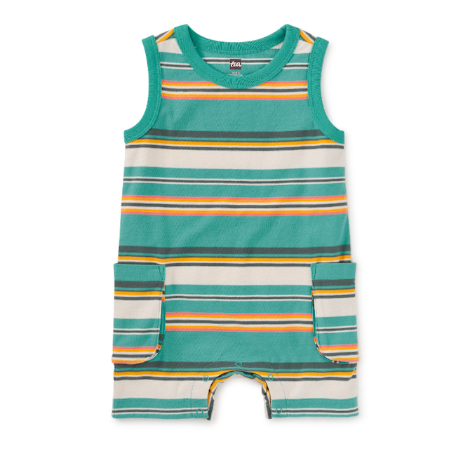 Tea Cargo Pocket Tank Baby Romper