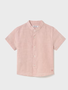 Mayoral USA Baby Linen Shirt Mandarin Collar