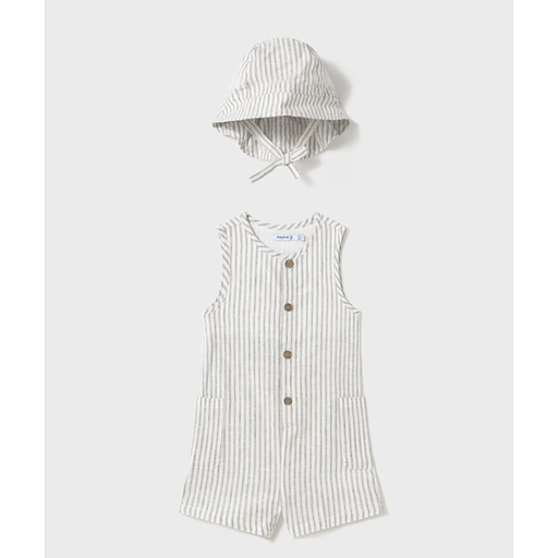 Mayoral USA Baby Dungarees with Hat