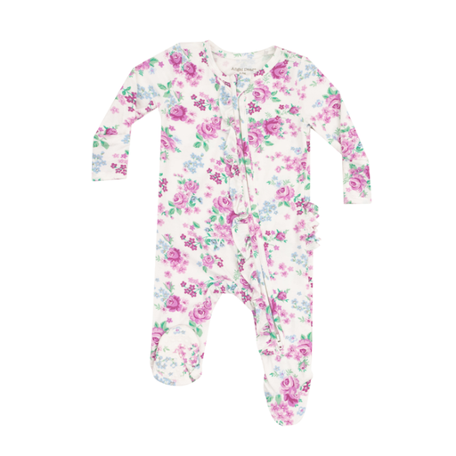Angel Dear Ruffle Front Zipper Footie
