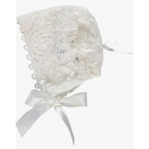 Carriage Boutique Elegant Lace Baby Girl Bonnet