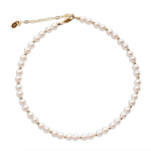 Cherished Moments, LLC Brynn 14K Gold Plated Sterling Silver And Freshwater Pearl Beaded Necklace