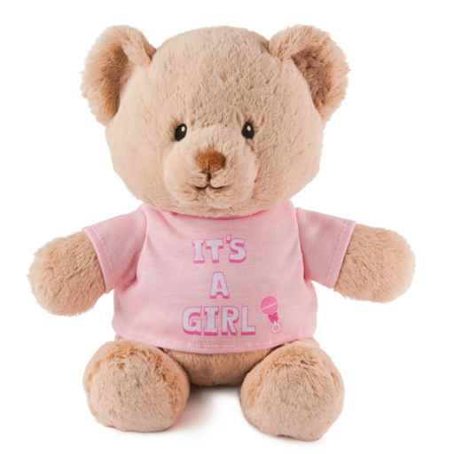 Gund It's a Girl Bear - Pink Tshirt