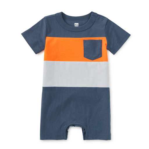 Tea Colorblock Pocket Romper