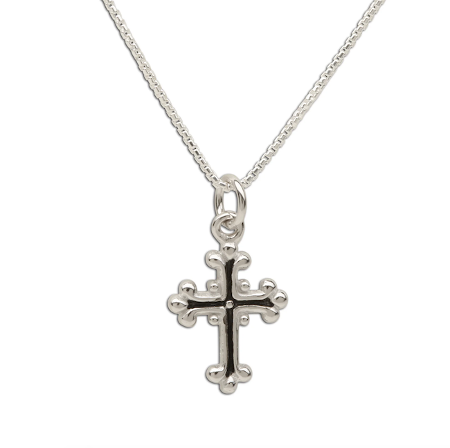 Cherished Moments, LLC Sterling Silver Children's Cross Necklace