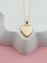 Cherished Moments, LLC 14K Gold-Plated Children's Heart Locket Necklace