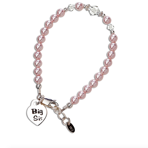 Cherished Moments, LLC Big Sis (Pink) - Sterling Silver Big Sis Bracelet