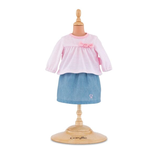 Corolle Top & Skirt for 12" Baby Doll