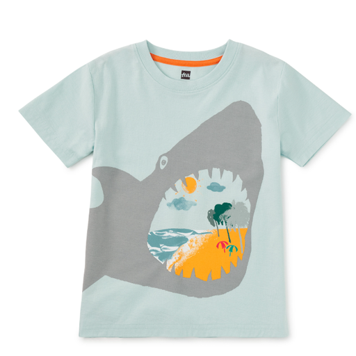 Tea Shark Bite Beach Graphic Tee