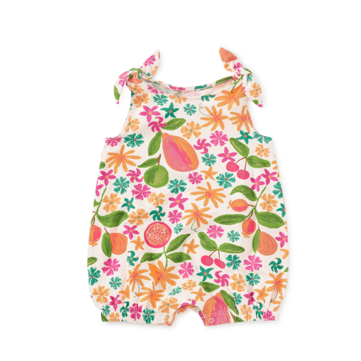 Tea Tie Shoulder Baby Romper