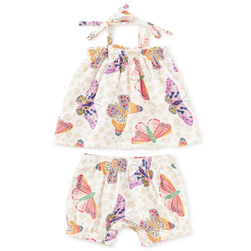 Tea Tie Shoulder Baby Set