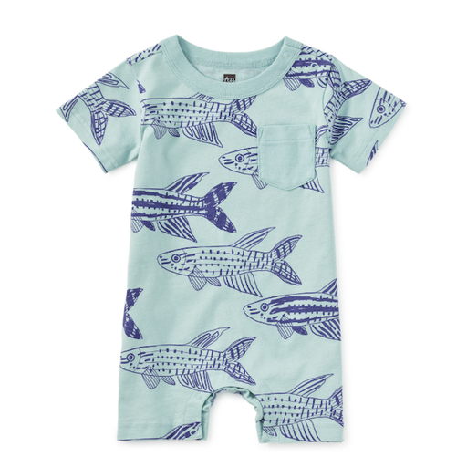 Tea Pocket Shortie Baby Romper