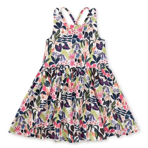 Tea Strappy Back Skirted Dress