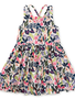 Tea Strappy Back Skirted Dress