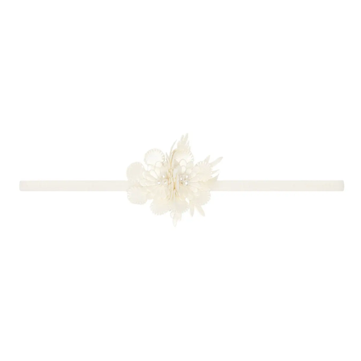 Baby Bling Flower Skinny Soft Nylon Headband