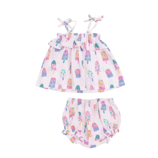 Angel Dear Ruffle Top & Bloomer