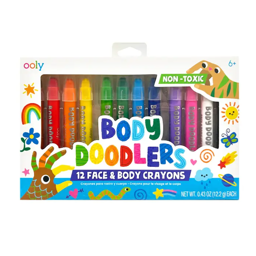 Only Body Doodlers - Face & Body Crayons - Set of 12