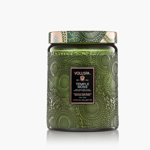Voluspa Temple Moss Large Jar Candle