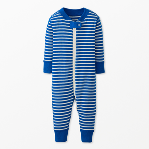Hanna Andersson Baby Striped 2-Way Zip Sleeper