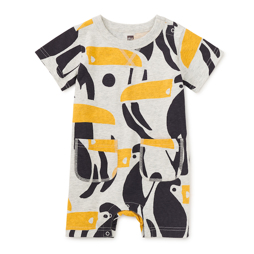 Tea Double Pocket Baby Romper