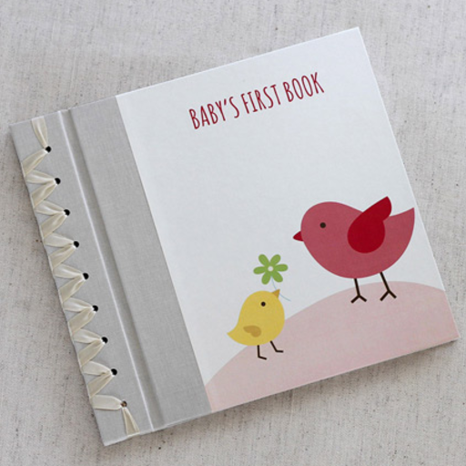 Rag & Bone Baby's First Book, Tiny Birds Pink