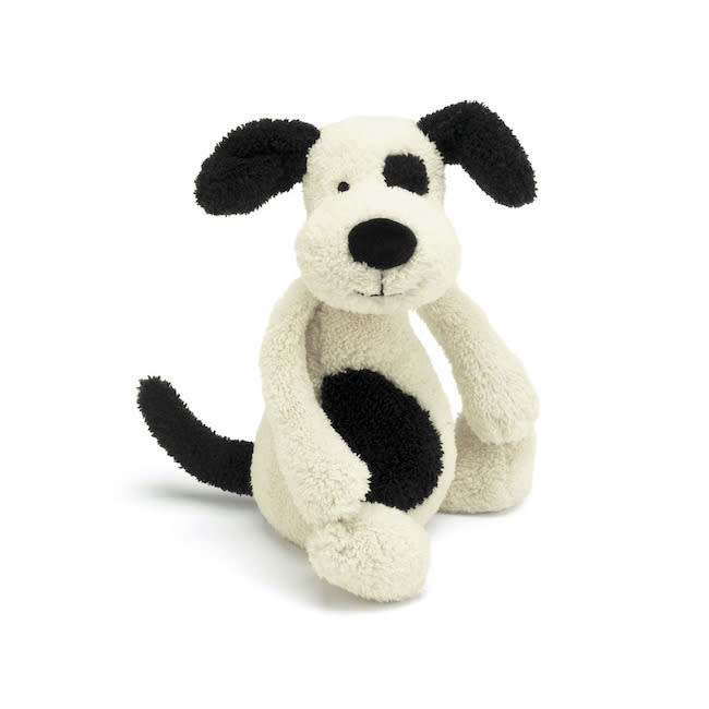 Jellycat Bashful Black & Cream Puppy