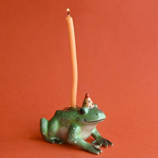 Camp Hollow Charming Frog Cake Topper