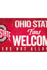 FAN CREATIONS Ohio State Buckeyes Fans Welcome Wood Sign