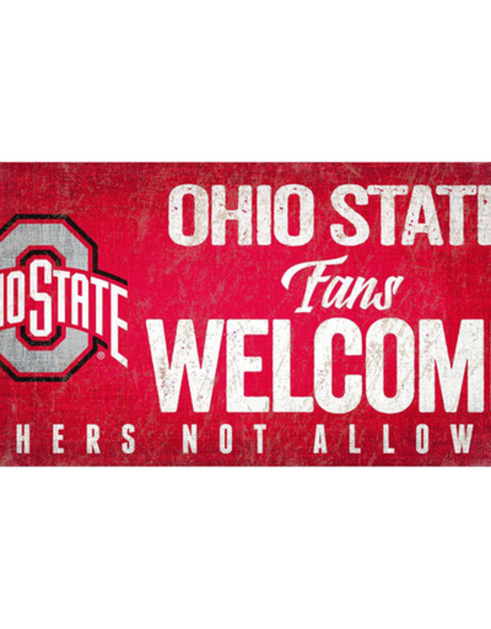 FAN CREATIONS Ohio State Buckeyes Fans Welcome Wood Sign
