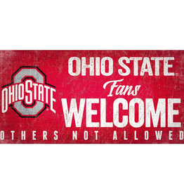 FAN CREATIONS Ohio State Buckeyes Fans Welcome Wood Sign