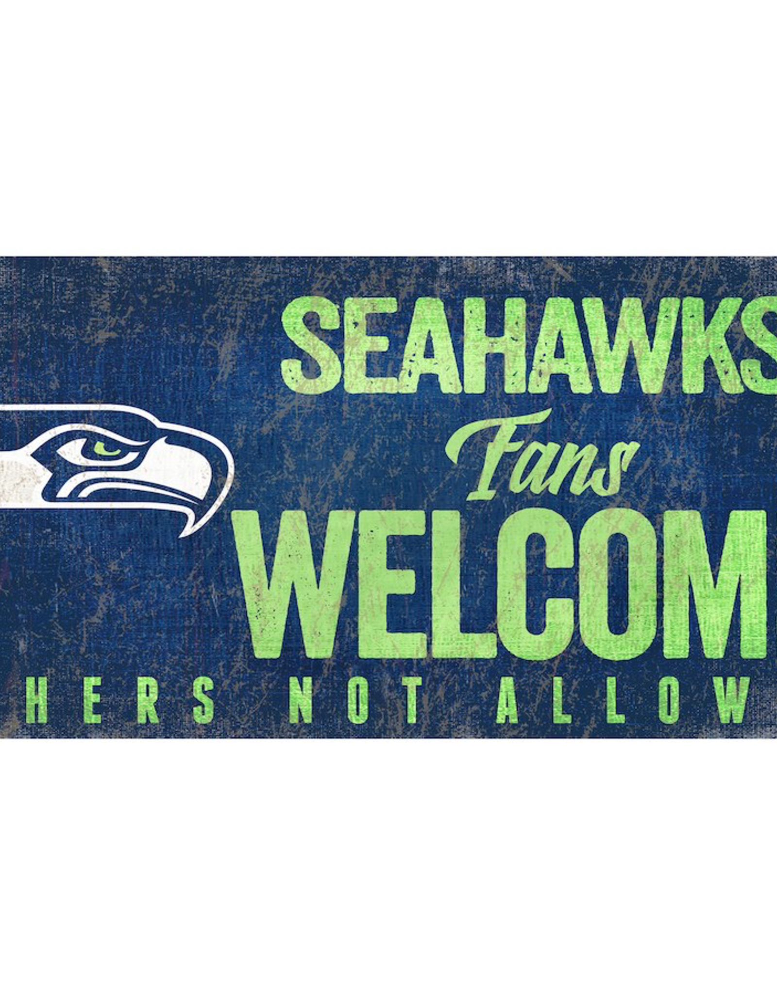 FAN CREATIONS Seattle Seahawks Fans Welcome Wood Sign