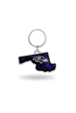 RICO INDUSTRIES Baltimore Ravens State Shaped Key Ring