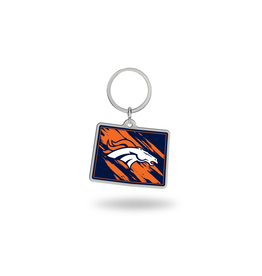 RICO INDUSTRIES Denver Broncos State Shaped Key Ring